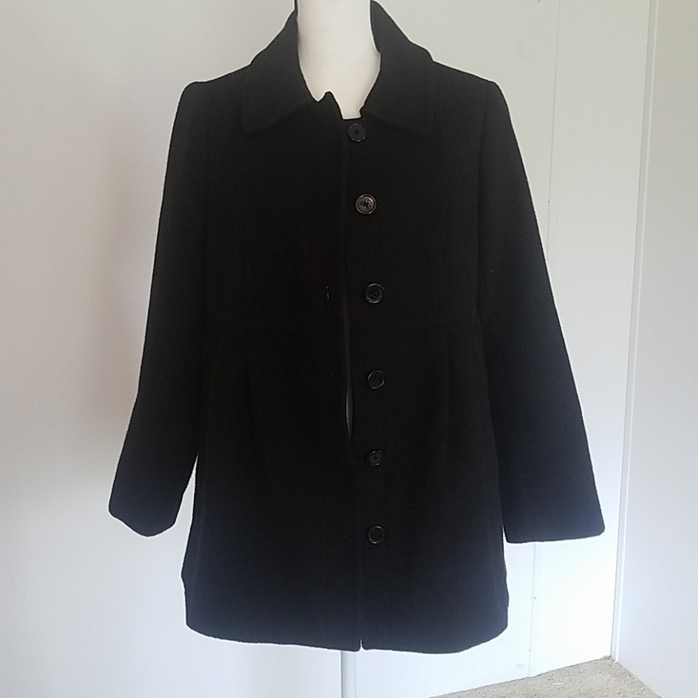 Black Maternity Peacoat